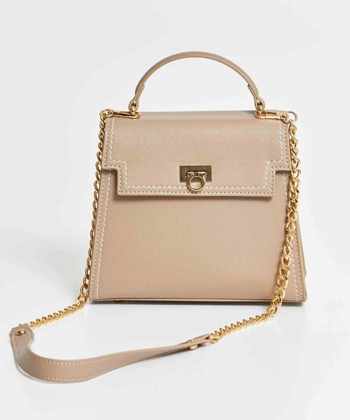 NOELA（ノエラ）の「フラップロックバッグ（ハンドバッグ・レディース・オフホワイト/ブラック/ベージュ・フリー）」の8枚目の写真