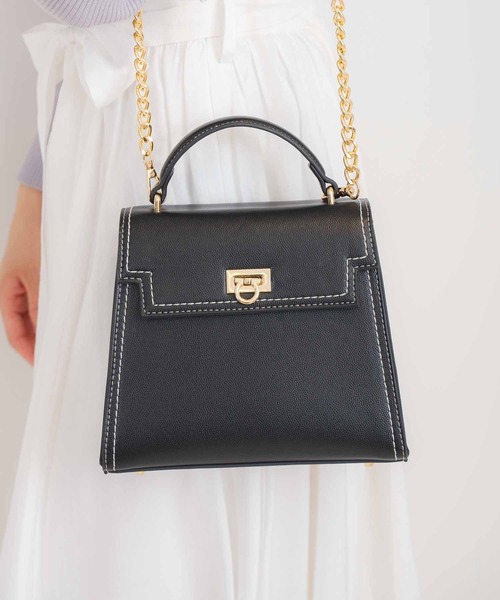 NOELA（ノエラ）の「フラップロックバッグ（ハンドバッグ・レディース・オフホワイト/ブラック/ベージュ・フリー）」の11枚目の写真