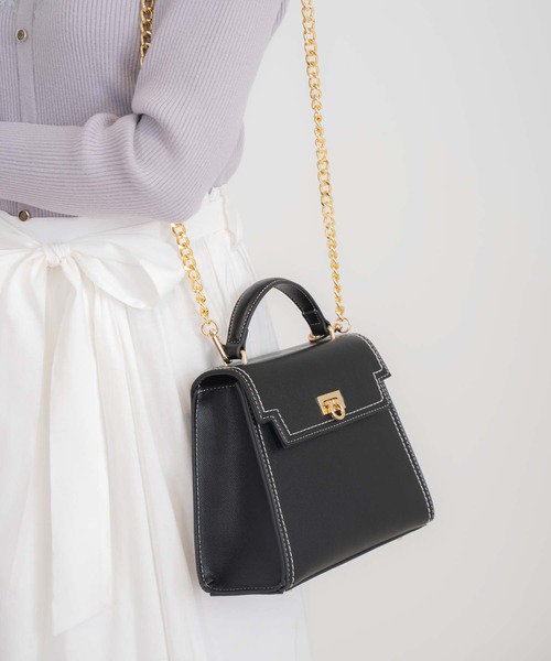 NOELA（ノエラ）の「フラップロックバッグ（ハンドバッグ・レディース・オフホワイト/ブラック/ベージュ・フリー）」の13枚目の写真