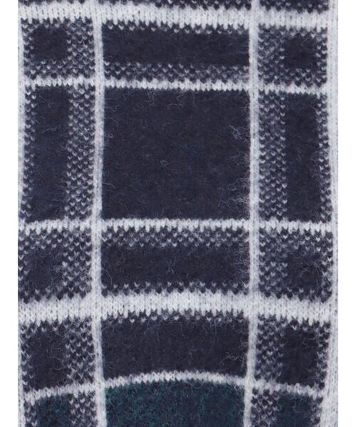 EMODA（エモダ）の「ジャガードチェックニット（ニット/セーター・レディース・ブラック/ベージュ/ネイビー・FREE）」の13枚目の写真