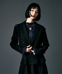 Ellno de Mavie | カットアウトショートジャケット/SETUP対応(テーラードジャケット)