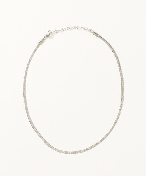 fredy emue（フレディエミュ）の「ステンレスフラットチェーンネックレス（ネックレス・レディース・シルバー/ゴールド・FREE）」の6枚目の写真