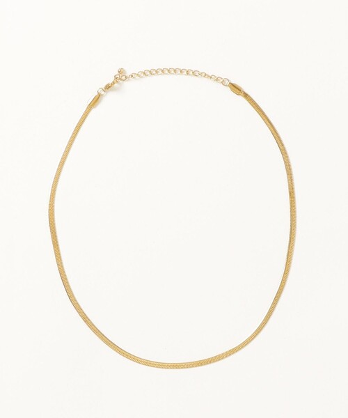 fredy emue（フレディエミュ）の「ステンレスフラットチェーンネックレス（ネックレス・レディース・シルバー/ゴールド・FREE）」の7枚目の写真