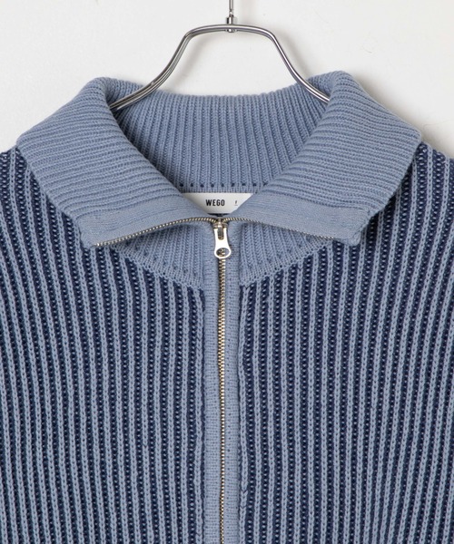 WEGO（ウィゴー）の「WEGO/【人気すぎて再入荷！】ダブルジップショートカーデ（カーディガン/ボレロ・レディース・ブルー/アイボリー/グレー/ブラック・FREE）」の17枚目の写真