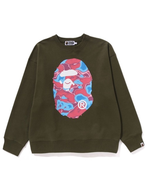 アベイシングエイプ APE HEAD RELAXED FIT SWEATER スウェット LIQUID CAMO APE HEAD RELAXED