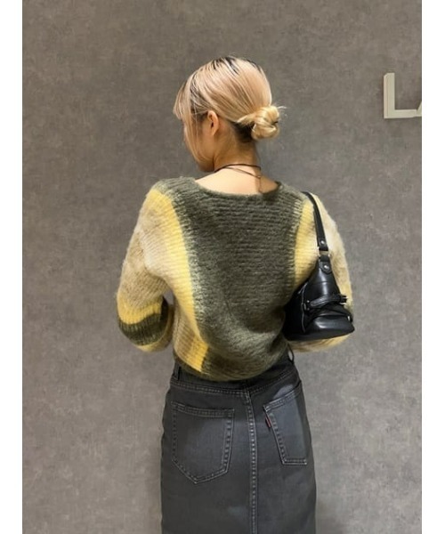 LAGUA GEM（ラグアジェム）の「BEND デニムスカート（デニムスカート・レディース・ブラック/カーキ・SMALL/MEDIUM/X-SMALL）」の19枚目の写真