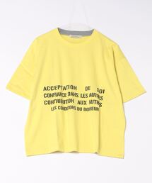 メッセージロゴプリントTシャツ