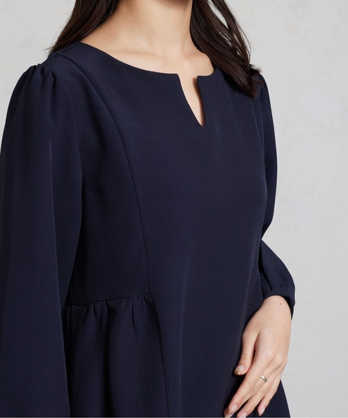 Chez toi（シェトワ）の「ペプラムブラウス（シャツ/ブラウス・レディース・ブラック/ネイビー/アイボリー・FREE）」の13枚目の写真