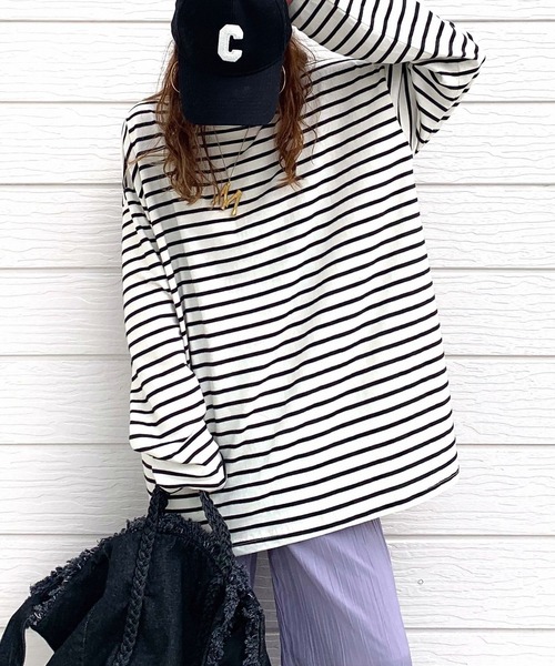 セール】ボーダーロンT（Tシャツ/カットソー）｜Q（キュー）の