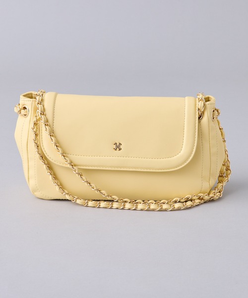 one after another NICE CLAUP(ワンアフターアナザーナイスクラップ)の「チェーンハンドルショルダーバッグ(ショルダーバッグ・レディース・イエロー/ブルー/ブラック/ライトベージュ・FREE)」の4枚目の写真