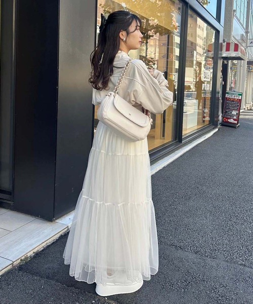 one after another NICE CLAUP(ワンアフターアナザーナイスクラップ)の「チェーンハンドルショルダーバッグ(ショルダーバッグ・レディース・イエロー/ブルー/ブラック/ライトベージュ・FREE)」の11枚目の写真