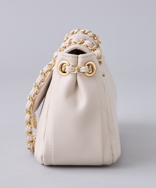 one after another NICE CLAUP(ワンアフターアナザーナイスクラップ)の「チェーンハンドルショルダーバッグ(ショルダーバッグ・レディース・イエロー/ブルー/ブラック/ライトベージュ・FREE)」の10枚目の写真