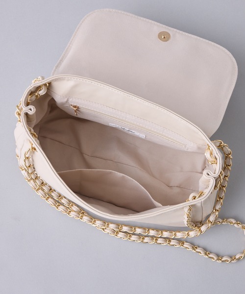 one after another NICE CLAUP(ワンアフターアナザーナイスクラップ)の「チェーンハンドルショルダーバッグ(ショルダーバッグ・レディース・イエロー/ブルー/ブラック/ライトベージュ・FREE)」の18枚目の写真