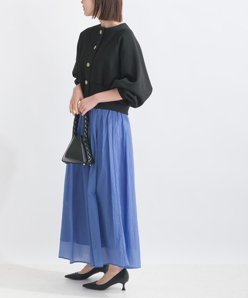 PICCIN（ピッチン）の「【WEB限定】ボリュームスリーブショートブルゾン（ブルゾン・レディース・オフホワイト/ブルー/ブラック・M/L/S）」の17枚目の写真