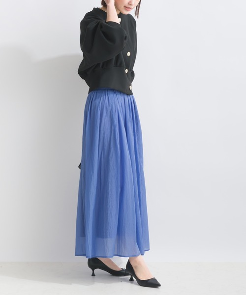 PICCIN（ピッチン）の「【WEB限定】ボリュームスリーブショートブルゾン（ブルゾン・レディース・オフホワイト/ブルー/ブラック・M/L/S）」の18枚目の写真