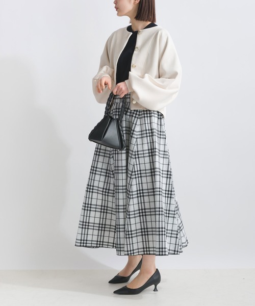 PICCIN（ピッチン）の「【WEB限定】ボリュームスリーブショートブルゾン（ブルゾン・レディース・オフホワイト/ブルー/ブラック・M/L/S）」の11枚目の写真