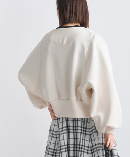 PICCIN（ピッチン）の「【WEB限定】ボリュームスリーブショートブルゾン（ブルゾン・レディース・オフホワイト/ブルー/ブラック・M/L/S）」の7枚目の写真