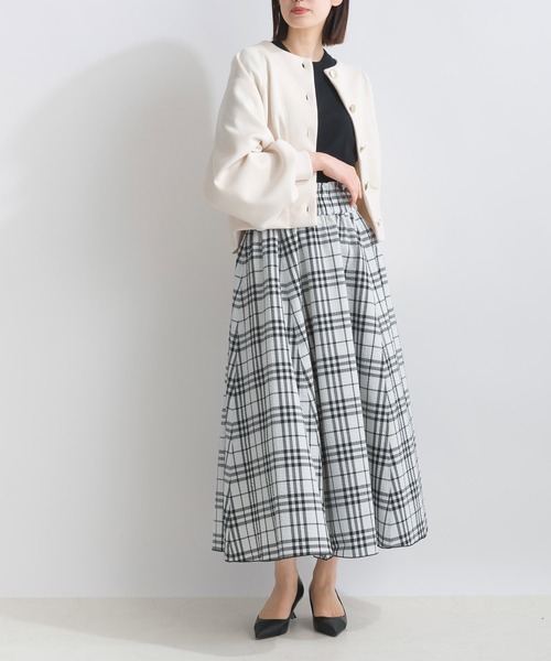 PICCIN（ピッチン）の「【WEB限定】ボリュームスリーブショートブルゾン（ブルゾン・レディース・オフホワイト/ブルー/ブラック・M/L/S）」の9枚目の写真