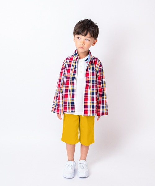 Moujonjon(ムージョンジョン)の「ぞう刺繍入り鹿の子半袖ポロシャツ(ポロシャツ・キッズ・ホワイト/ネイビー/レッド・90/100/120/130/140/110)」の16枚目の写真