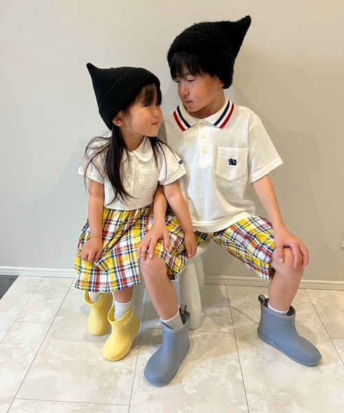 Moujonjon(ムージョンジョン)の「ぞう刺繍入り鹿の子半袖ポロシャツ(ポロシャツ・キッズ・ホワイト/ネイビー/レッド・90/100/120/130/140/110)」の20枚目の写真