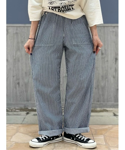 BACK NUMBER(バックナンバー)の「【BACK NUMBER】ペインターイージーパンツ(カーゴパンツ・レディース・ブルー・S/M/L)」の14枚目の写真