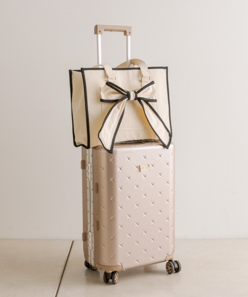 OLIVE des OLIVE（オリーブデオリーブ）の「Aimerianejoie リボンキャリーオントート 1041200010（トートバッグ・レディース・ピンク/ブラック/アイボリー/ライトブラウン・FREE）」の17枚目の写真