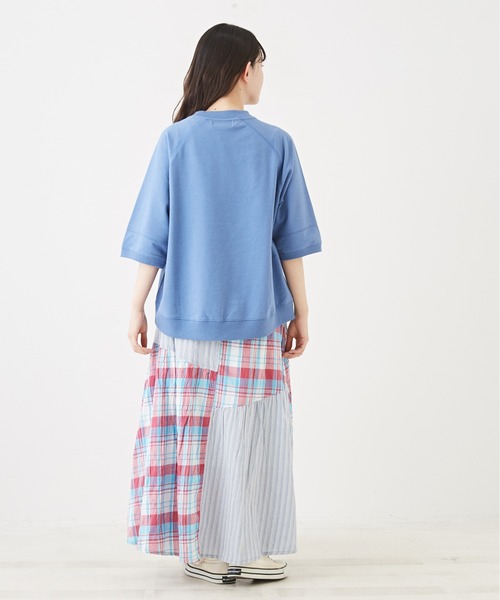 CUBE SUGAR（キューブシュガー）の「チェック×ストライプランダムティアードスカート（スカート・レディース・ピンク系その他/ブルー系その他/ブラウン系その他・M）」の21枚目の写真