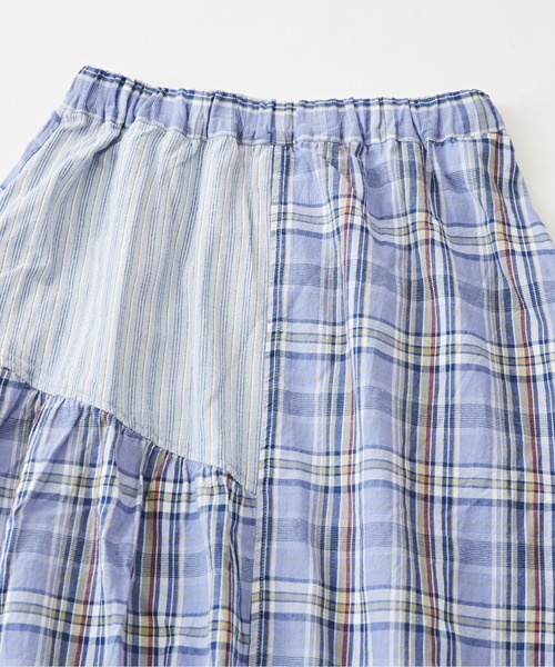 CUBE SUGAR（キューブシュガー）の「チェック×ストライプランダムティアードスカート（スカート・レディース・ピンク系その他/ブルー系その他/ブラウン系その他・M）」の15枚目の写真