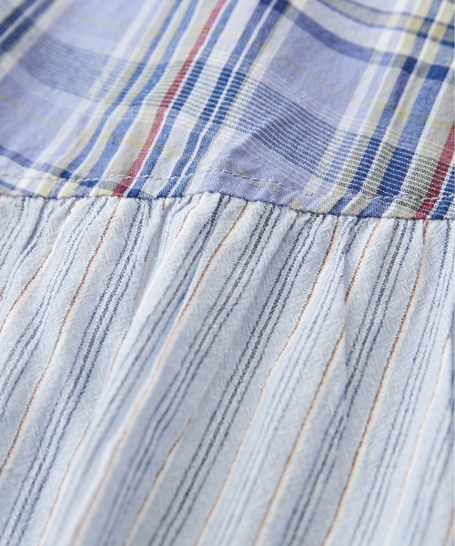 CUBE SUGAR（キューブシュガー）の「チェック×ストライプランダムティアードスカート（スカート・レディース・ピンク系その他/ブルー系その他/ブラウン系その他・M）」の17枚目の写真