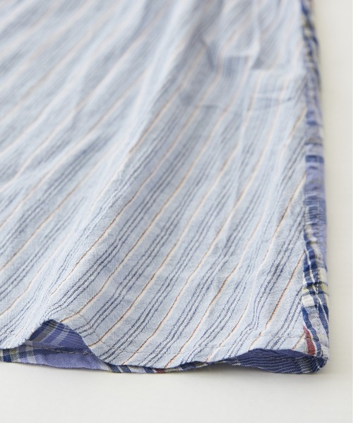 CUBE SUGAR（キューブシュガー）の「チェック×ストライプランダムティアードスカート（スカート・レディース・ピンク系その他/ブルー系その他/ブラウン系その他・M）」の9枚目の写真