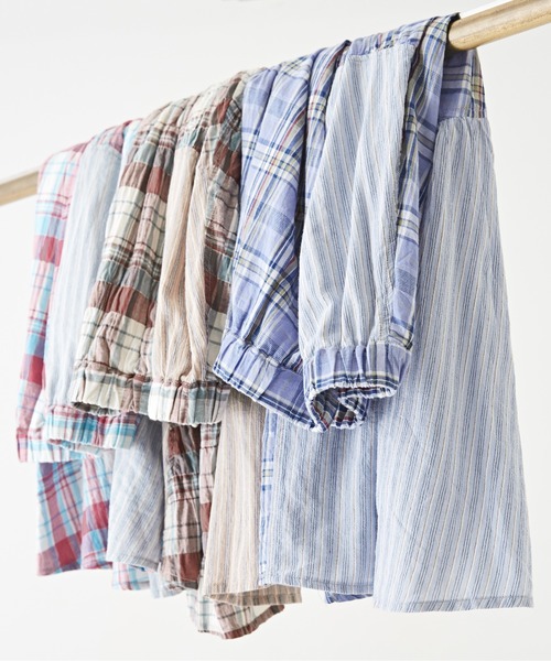 CUBE SUGAR（キューブシュガー）の「チェック×ストライプランダムティアードスカート（スカート・レディース・ピンク系その他/ブルー系その他/ブラウン系その他・M）」の12枚目の写真