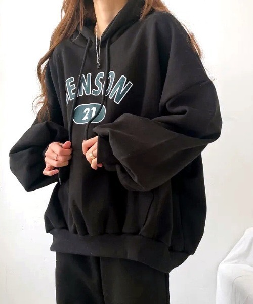 SHEENA（シーナ）の「【セットアップ】ロゴパーカー×スウェットパンツ 2点SET（セットアップ・レディース・ライトグレー/ネイビー/グレー/ブラック・M）」の18枚目の写真