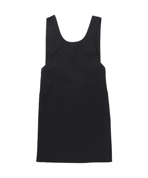 NAIGAI(ナイガイ)の「HOUSE WEAR STUDIO ポリエステルトロ 無地 バッククロス 2WAYエプロン 70371912(エプロン・レディース・グレー/ネイビー/ブラック・FREE)」の9枚目の写真