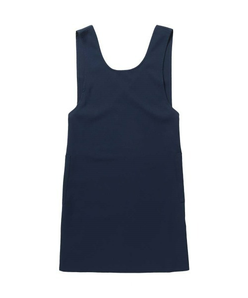 NAIGAI(ナイガイ)の「HOUSE WEAR STUDIO ポリエステルトロ 無地 バッククロス 2WAYエプロン 70371912(エプロン・レディース・グレー/ネイビー/ブラック・FREE)」の7枚目の写真