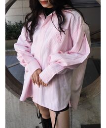 EVRIS | ワンポイントストライプオーバーサイズシャツ(シャツ/ブラウス)