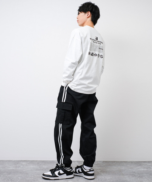 RAT EFFECT(ラットエフェクト)の「ワイドジョガーラインカーゴパンツ(カーゴパンツ・キッズ・チャコールグレー/ブラック/カーキ・170/160/150/140/130)」の6枚目の写真