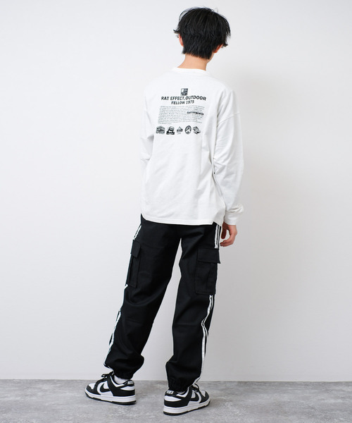 RAT EFFECT(ラットエフェクト)の「ワイドジョガーラインカーゴパンツ(カーゴパンツ・キッズ・チャコールグレー/ブラック/カーキ・170/160/150/140/130)」の7枚目の写真