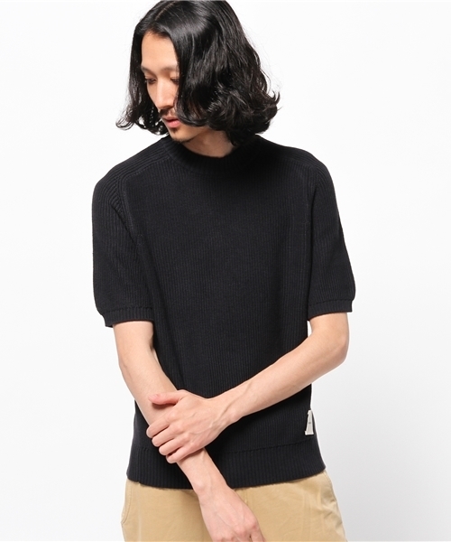 JOURNAL STANDARD（ジャーナルスタンダード）の「MACLIR / マクリル: オーガニックコットンS/Sクルーネックニット # （Tシャツ/カットソー・メンズ・アイボリー/ネイビー・MEDIUM/LARGE）」の13枚目の写真