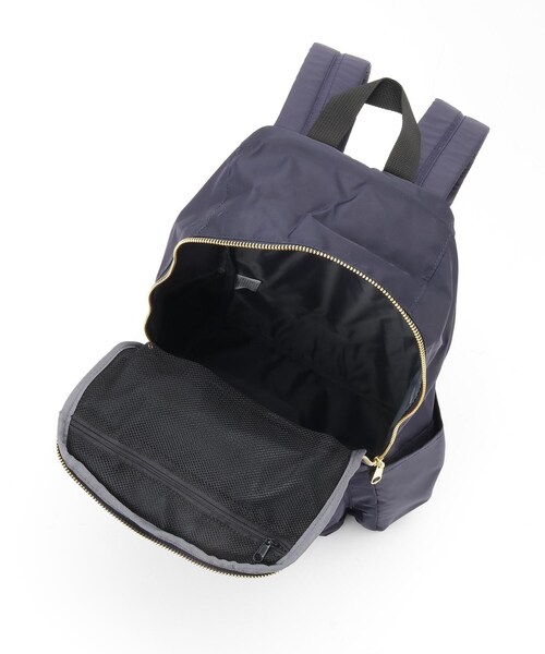 &Bridge(アンドブリッジ)の「Heming’s ゴールドジップリュック(バックパック/リュック・レディース・ターコイズブルー系9・99)」の4枚目の写真