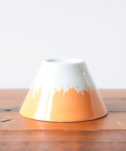 BEAMS JAPAN(ビームス ジャパン)の「別注 富士山 丼鉢 小(食器・メンズ・オレンジ/ネイビー・ONE SIZE)」の3枚目の写真