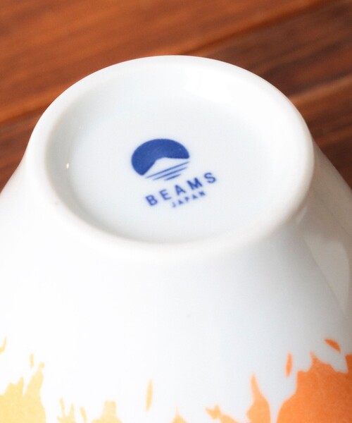 BEAMS JAPAN(ビームス ジャパン)の「別注 富士山 丼鉢 小(食器・メンズ・オレンジ/ネイビー・ONE SIZE)」の4枚目の写真