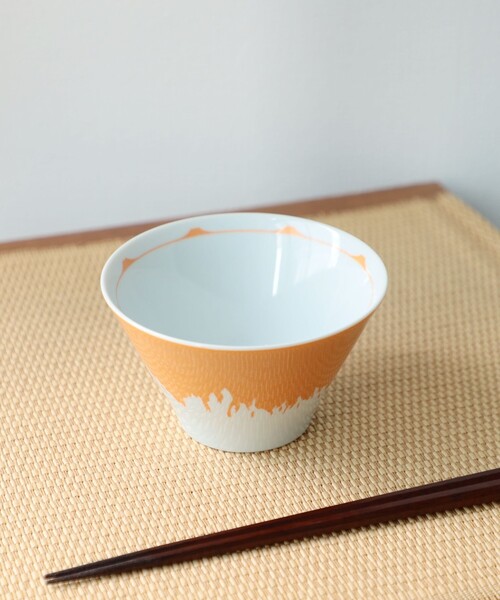 BEAMS JAPAN(ビームス ジャパン)の「別注 富士山 丼鉢 小(食器・メンズ・オレンジ/ネイビー・ONE SIZE)」の6枚目の写真