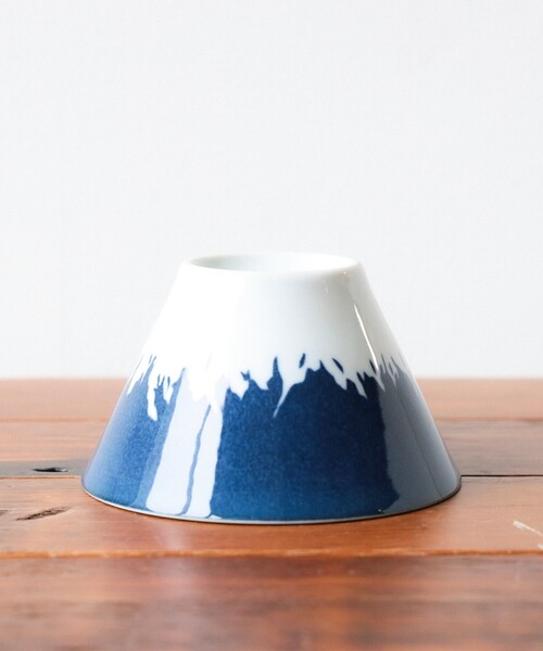 BEAMS JAPAN(ビームス ジャパン)の「別注 富士山 丼鉢 小(食器・メンズ・オレンジ/ネイビー・ONE SIZE)」の13枚目の写真