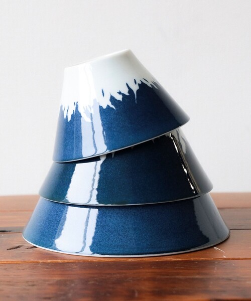 BEAMS JAPAN(ビームス ジャパン)の「別注 富士山 丼鉢 小(食器・メンズ・オレンジ/ネイビー・ONE SIZE)」の17枚目の写真