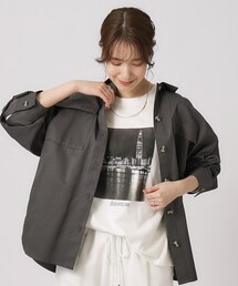 SHOO・LA・RUE | ◆【季節の変わり目に】 羽織るだけでこなれ見え ダブルポケット シャツジャケット(シャツ/ブラウス)