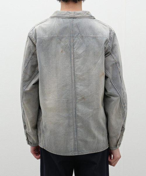 The DUFFER of ST.GEORGE（ザダファーオブセントジョージ）の「【The DUFFER N NEPHEWS】HAIG/ヘイグ(レイルロードジャケット（カバーオール・メンズ・ブルー・MEDIUM）」の12枚目の写真