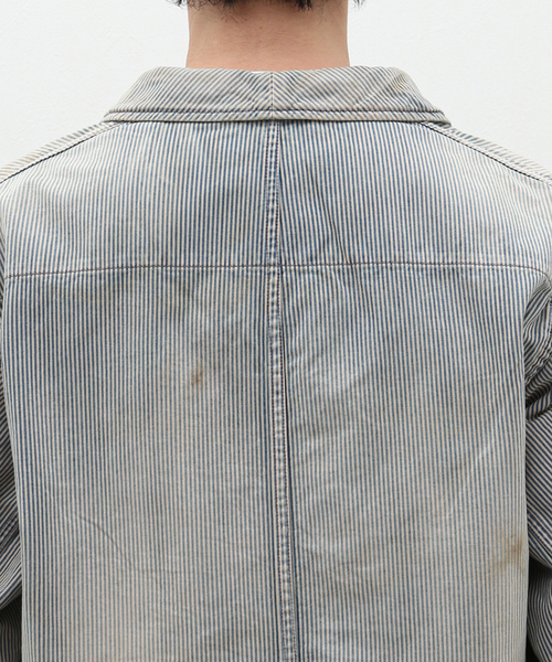 The DUFFER of ST.GEORGE（ザダファーオブセントジョージ）の「【The DUFFER N NEPHEWS】HAIG/ヘイグ(レイルロードジャケット（カバーオール・メンズ・ブルー・MEDIUM）」の14枚目の写真