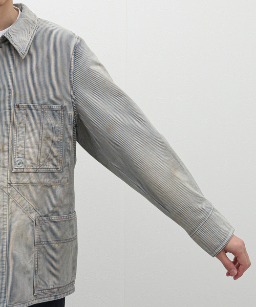 The DUFFER of ST.GEORGE（ザダファーオブセントジョージ）の「【The DUFFER N NEPHEWS】HAIG/ヘイグ(レイルロードジャケット（カバーオール・メンズ・ブルー・MEDIUM）」の15枚目の写真