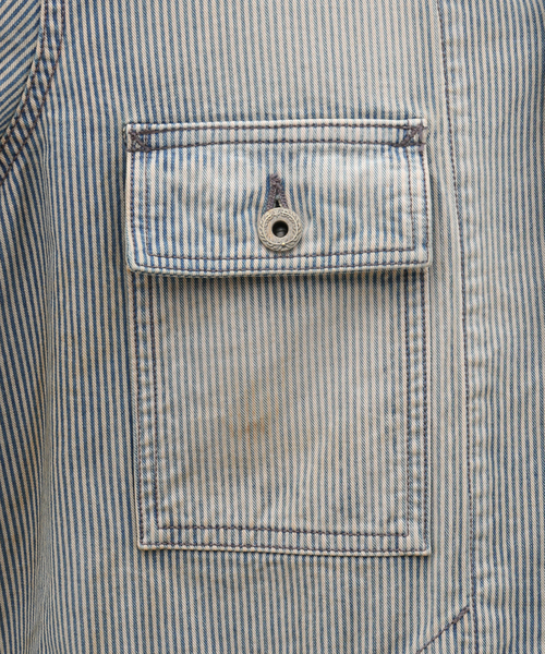 The DUFFER of ST.GEORGE（ザダファーオブセントジョージ）の「【The DUFFER N NEPHEWS】HAIG/ヘイグ(レイルロードジャケット（カバーオール・メンズ・ブルー・MEDIUM）」の18枚目の写真