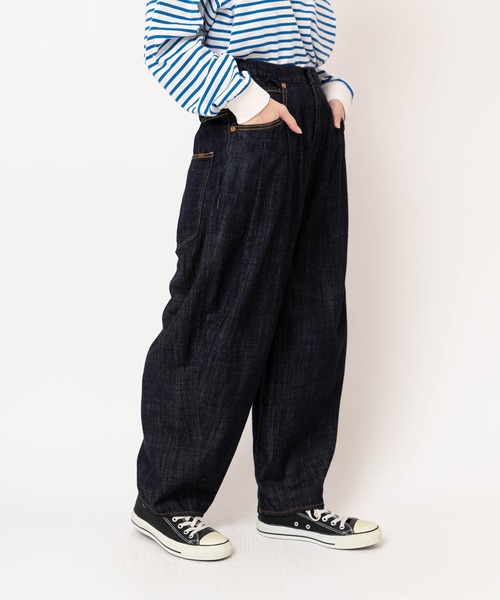 URCH RNA(アーチ アールエヌエー)の「R4195 コックさんの5ポケットパンツ(デニムパンツ・レディース・ワンウォッシュ/ナチュラル/グリーン系その他/ブラック/ブラック系その他/ブラック×ホワイト/ホワイト×ブラック・MEDIUM/LARGE)」の16枚目の写真